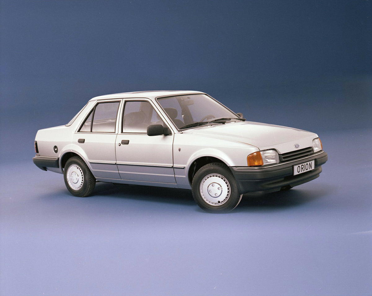 This archival image documents the 1986 Ford Orion Mark II 1.6 Ghia LHD in studio and is preserved in the Ford Heritage Vault as part of Ford Motor Company's historic photographic archive. Free for personal, non-commercial use. Ford Heritage Vault ...