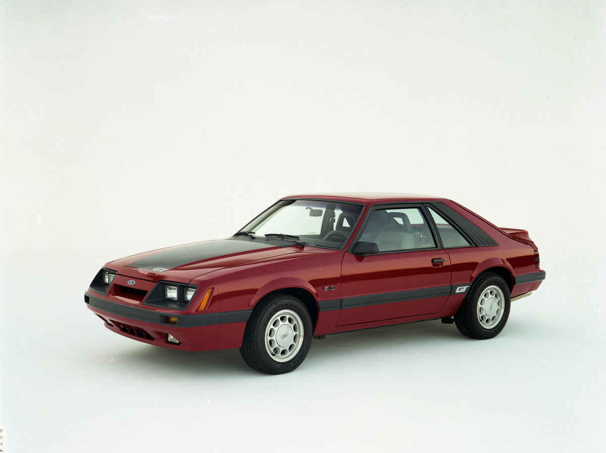 This archival image documents the 1985 Ford Mustang and is preserved in the Ford Heritage Vault as part of Ford Motor Company's historic photographic archive. Free for personal, non-commercial use. Ford Heritage Vault reference AR-2008-8.1.4.3485.
