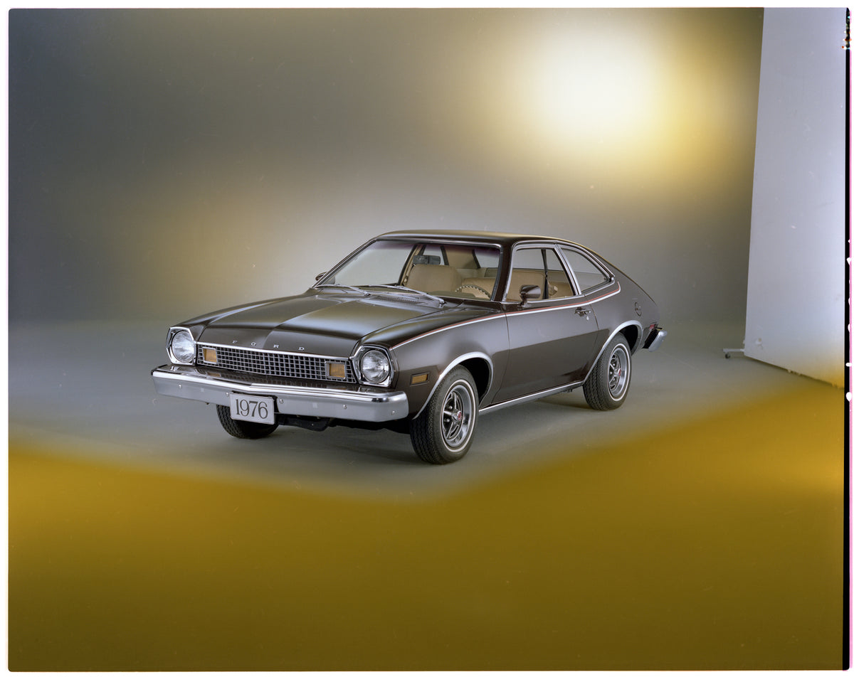 This archival image documents the 1976 Ford Pinto and is preserved in the Ford Heritage Vault as part of Ford Motor Company's historic photographic archive. Free for personal, non-commercial use. Ford Heritage Vault reference AR-2008-8.1.2.6630.