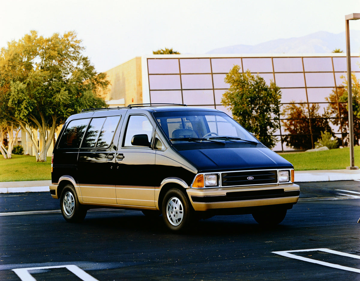 This archival image documents the 1990 Ford Aerostar and is preserved in the Ford Heritage Vault as part of Ford Motor Company's historic photographic archive. Free for personal, non-commercial use. Ford Heritage Vault reference AR-2001-94-208806....