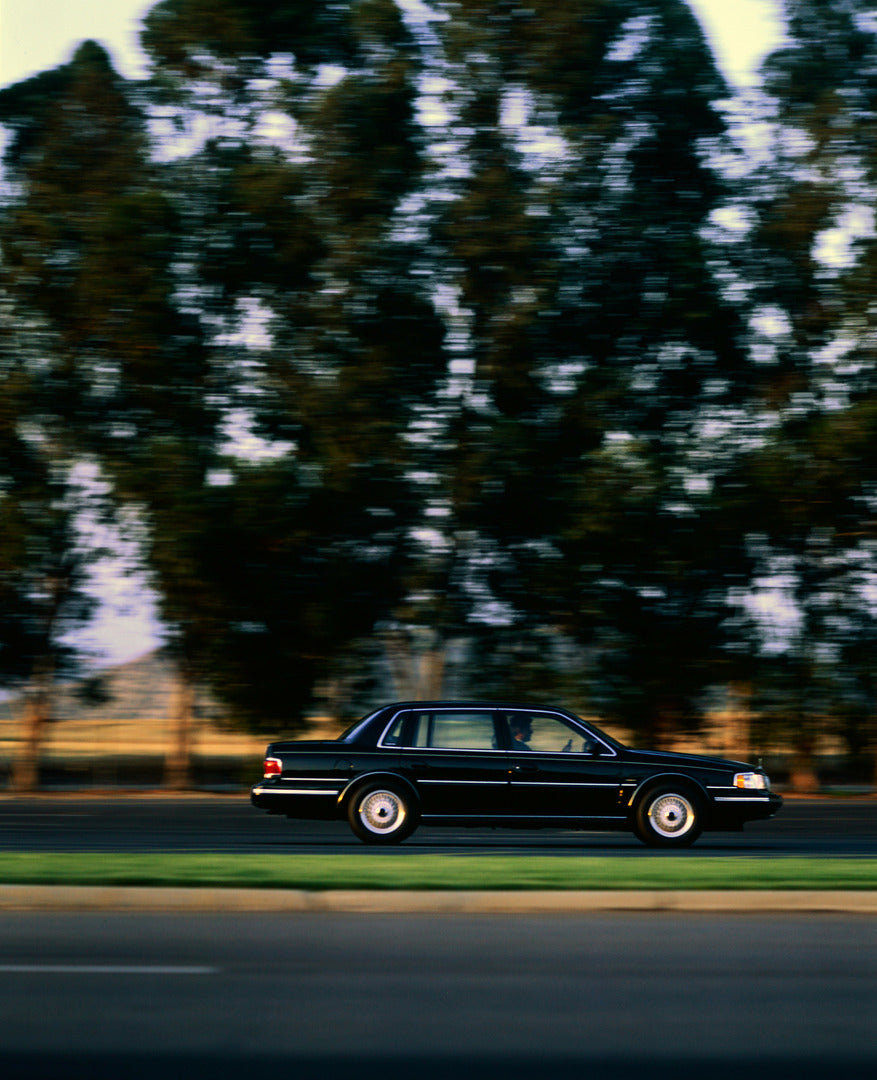 This archival image documents the 1992 Lincoln Continental four-door and is preserved in the Ford Heritage Vault as part of Ford Motor Company's historic photographic archive. Free for personal, non-commercial use. Ford Heritage Vault reference AR...