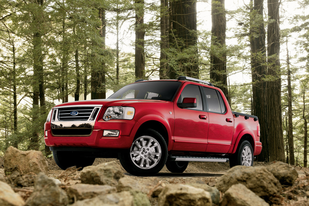 This archival image documents the 2007 Ford Explorer Sport Trac 4x4 Limited and is preserved in the Ford Heritage Vault as part of Ford Motor Company's historic photographic archive. Free for personal, non-commercial use. Ford Heritage Vault refer...