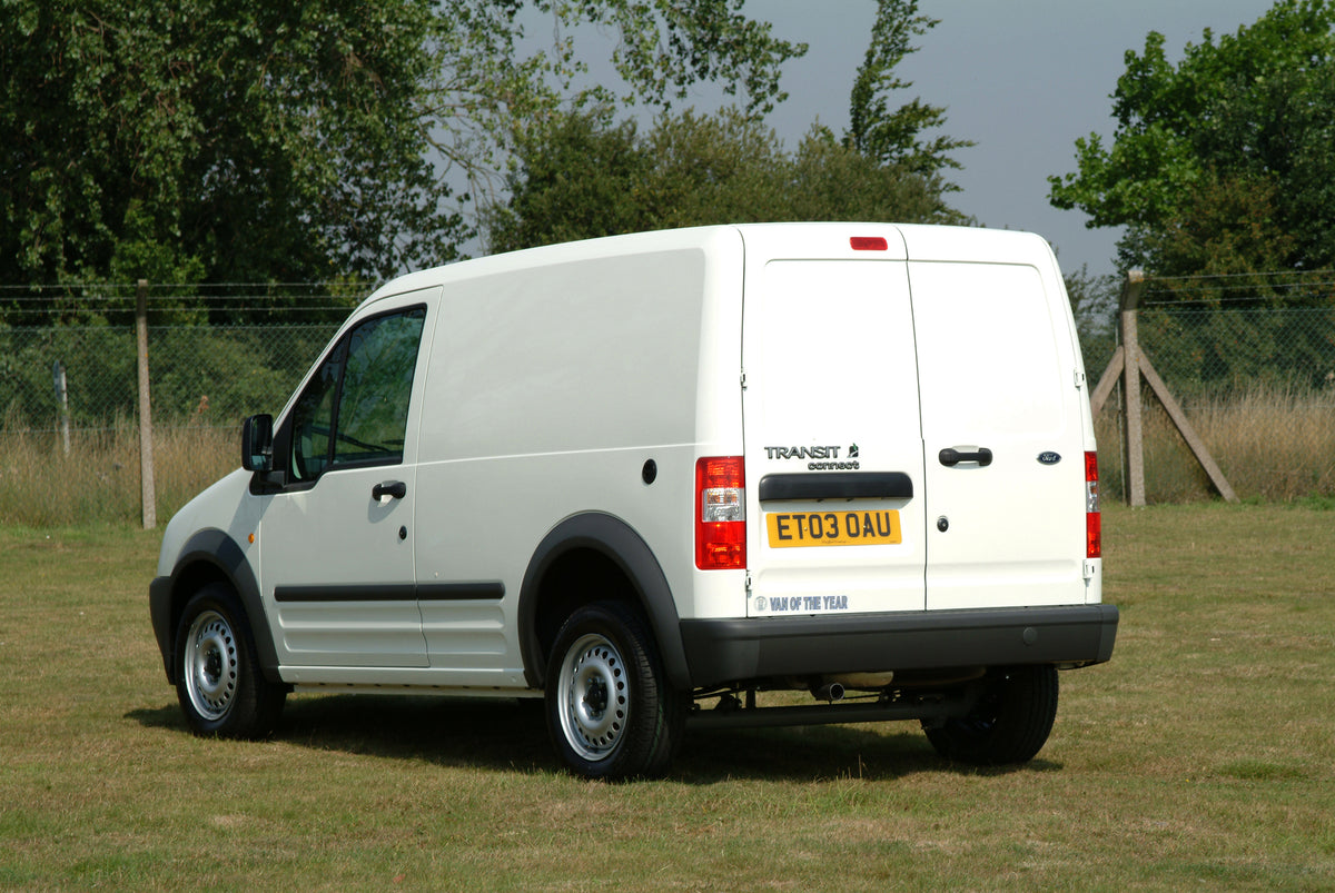 This archival image documents the 2003 Ford LPG Transit Click Mark IV rear view in scenic field and is preserved in the Ford Heritage Vault as part of Ford Motor Company's historic photographic archive. Free for personal, non-commercial use. Ford ...