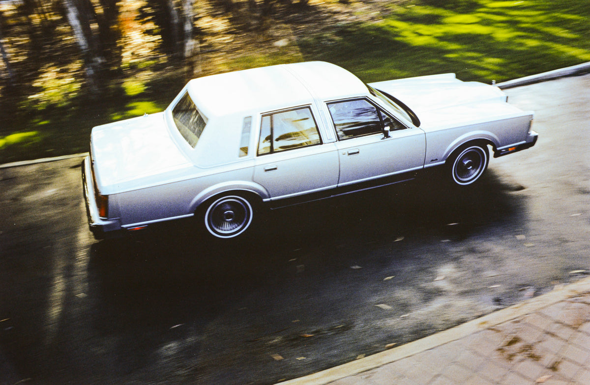 This archival image documents the 1985 Lincoln Town Car four-door and is preserved in the Ford Heritage Vault as part of Ford Motor Company's historic photographic archive. Free for personal, non-commercial use. Ford Heritage Vault reference AR-20...