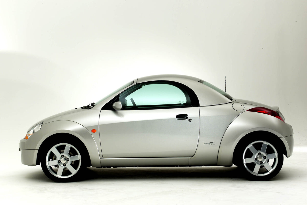 This archival image documents the 2003 Ford Ka Mark I side view in studio and is preserved in the Ford Heritage Vault as part of Ford Motor Company's historic photographic archive. Free for personal, non-commercial use. Ford Heritage Vault referen...