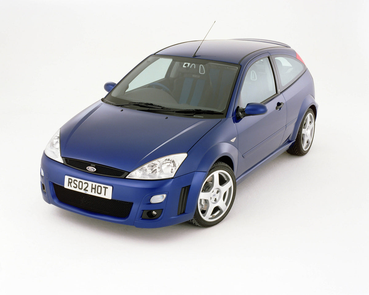 This archival image documents the 2002 Ford Focus Mark I in studio and is preserved in the Ford Heritage Vault as part of Ford Motor Company's historic photographic archive. Free for personal, non-commercial use. Ford Heritage Vault reference AR-2...