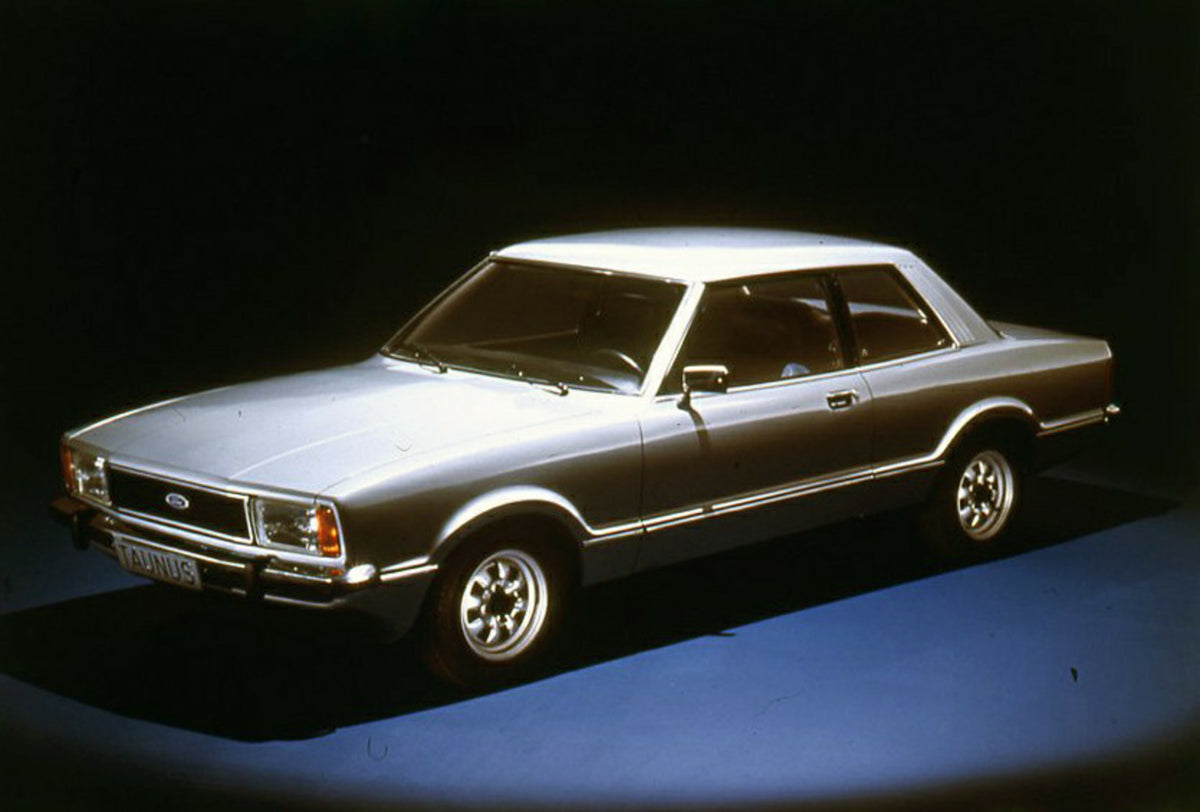 This archival image documents the 1976 Ford Taunus in studio and is preserved in the Ford Heritage Vault as part of Ford Motor Company's historic photographic archive. Free for personal, non-commercial use. Ford Heritage Vault reference AR-2000-21...