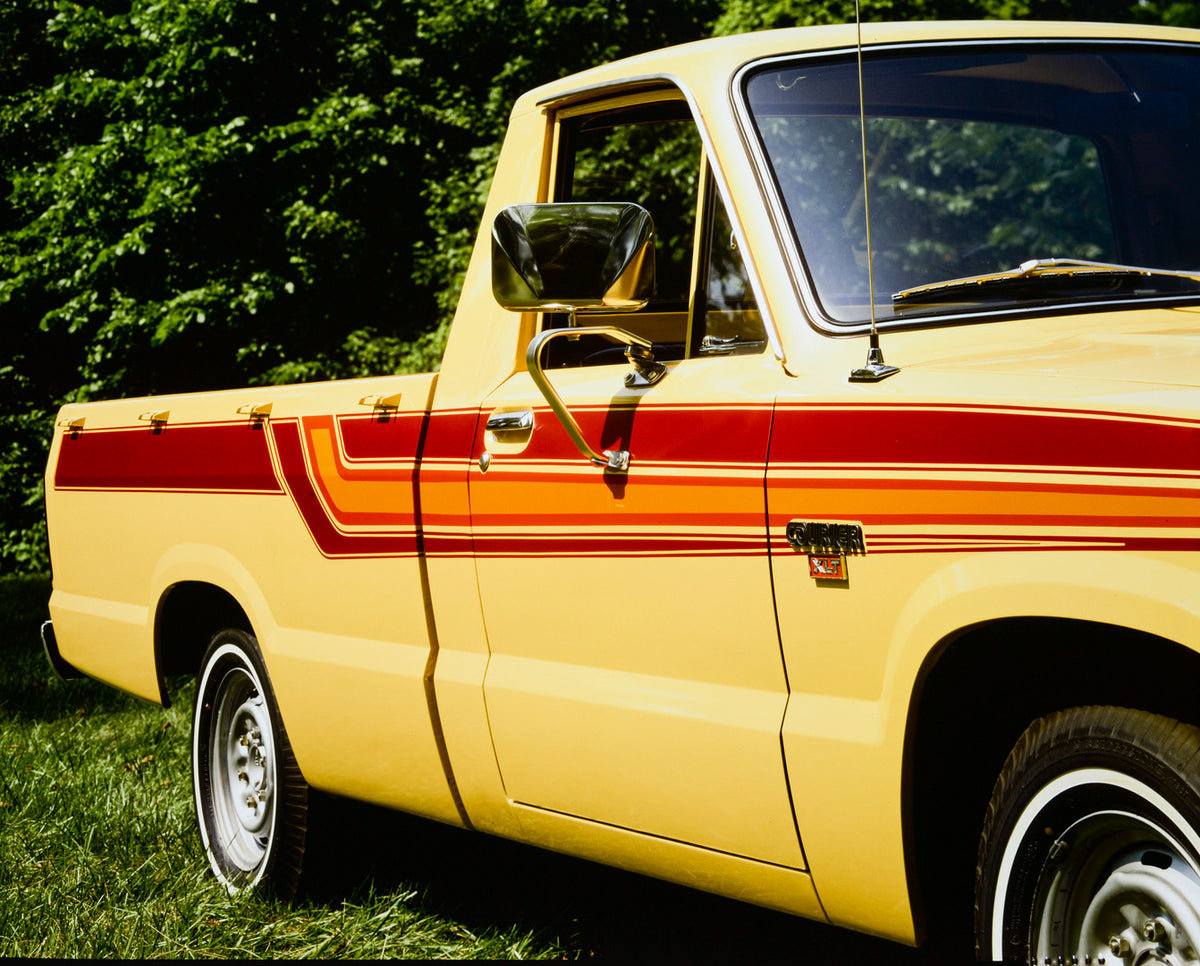 This archival image documents the 1982 Ford Courier XLT and is preserved in the Ford Heritage Vault as part of Ford Motor Company's historic photographic archive. Free for personal, non-commercial use. Ford Heritage Vault reference AR-2001-86-1021...