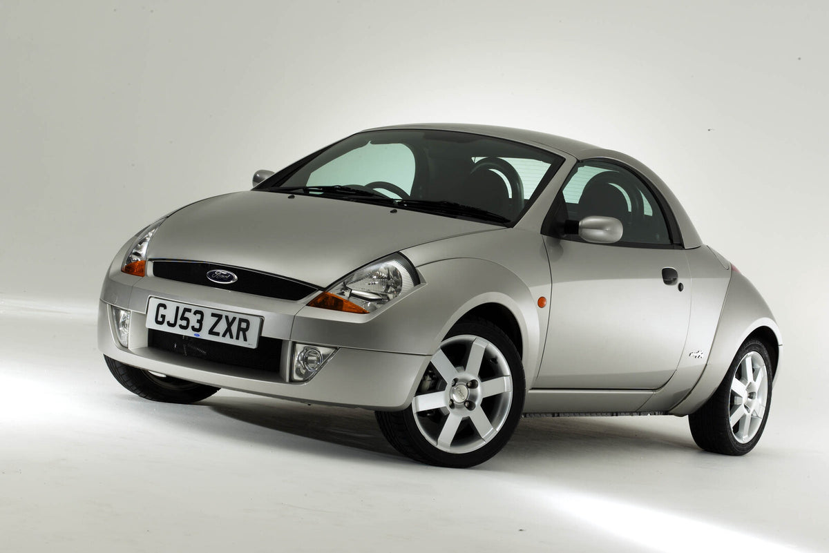 This archival image documents the 2003 Ford Ka Mark I in studio and is preserved in the Ford Heritage Vault as part of Ford Motor Company's historic photographic archive. Free for personal, non-commercial use. Ford Heritage Vault reference AR-2000...