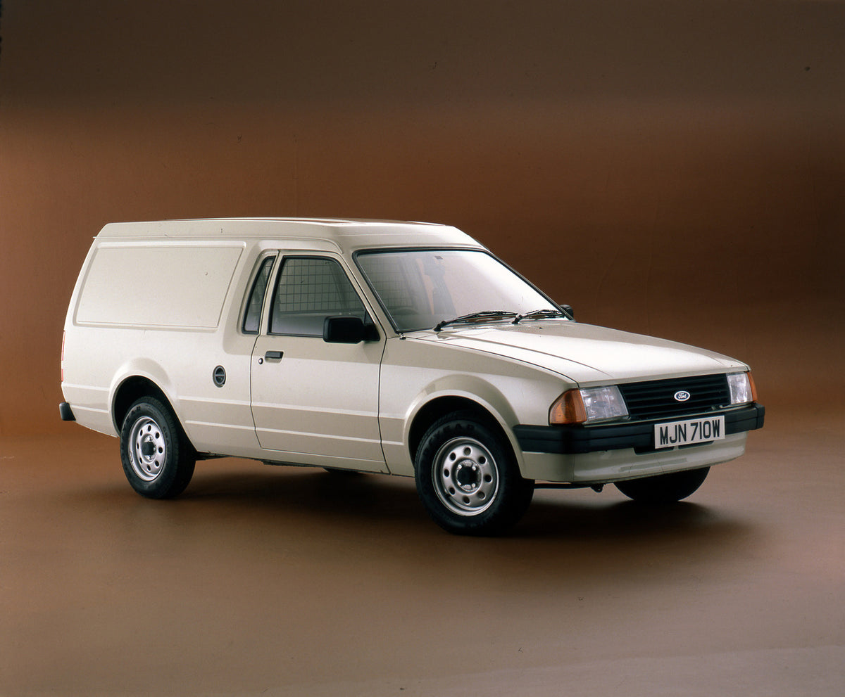 This archival image documents the 1980 Ford Escort Mark III Van 35 L in studio and is preserved in the Ford Heritage Vault as part of Ford Motor Company's historic photographic archive. Free for personal, non-commercial use. Ford Heritage Vault re...