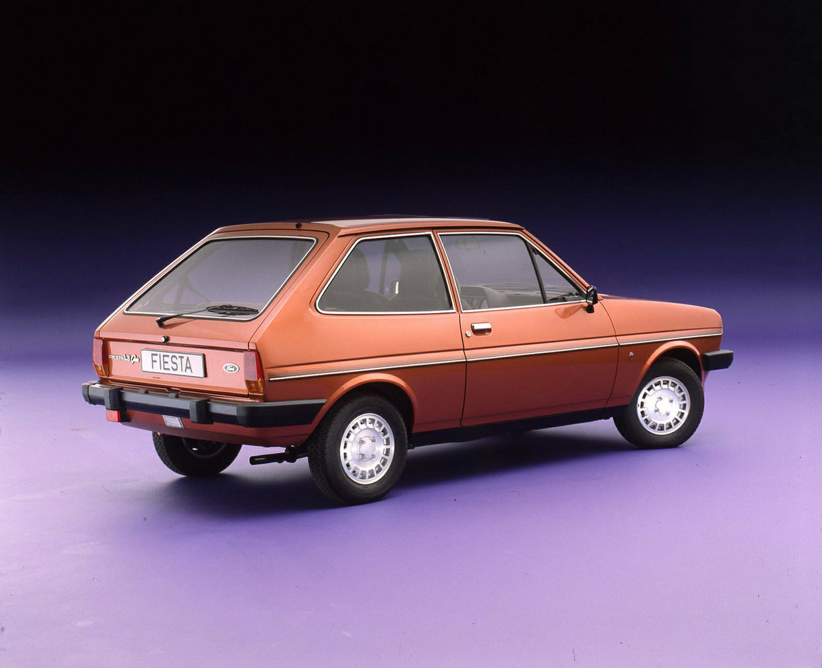 This archival image documents the 1981 Ford Fiesta 1.3 Ghia Mark I in studio and is preserved in the Ford Heritage Vault as part of Ford Motor Company's historic photographic archive. Free for personal, non-commercial use. Ford Heritage Vault refe...