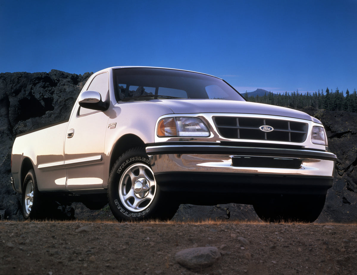 This archival image documents the 1997 Ford F150 XLT and is preserved in the Ford Heritage Vault as part of Ford Motor Company's historic photographic archive. Free for personal, non-commercial use. Ford Heritage Vault reference AR-2008-8.1.4.804.