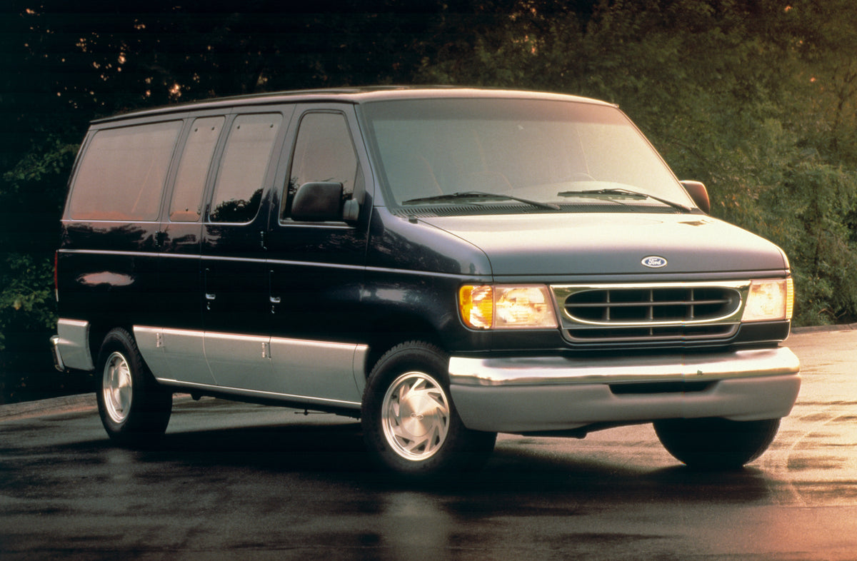This archival image documents the 1997 Ford Econoline Chateau and is preserved in the Ford Heritage Vault as part of Ford Motor Company's historic photographic archive. Free for personal, non-commercial use. Ford Heritage Vault reference AR-2008-8...