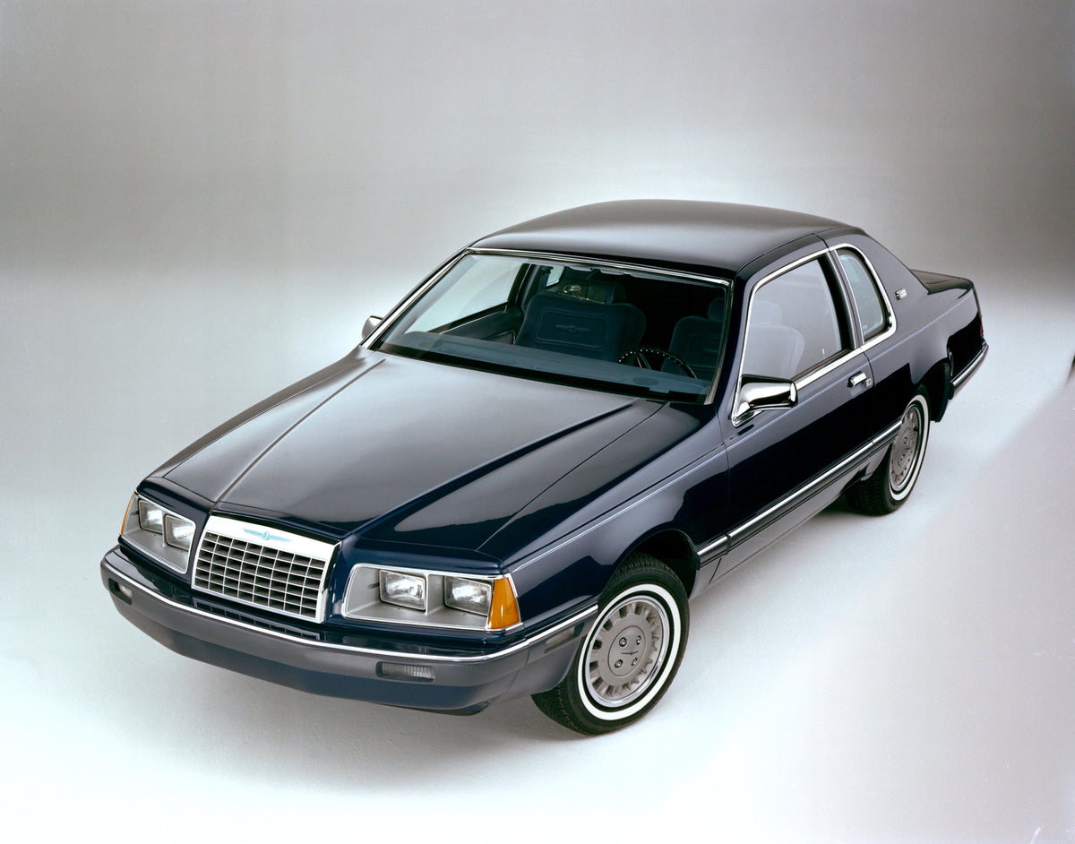 This archival image documents the 1983 Ford Thunderbird in studio and is preserved in the Ford Heritage Vault as part of Ford Motor Company's historic photographic archive. Free for personal, non-commercial use. Ford Heritage Vault reference AR-20...