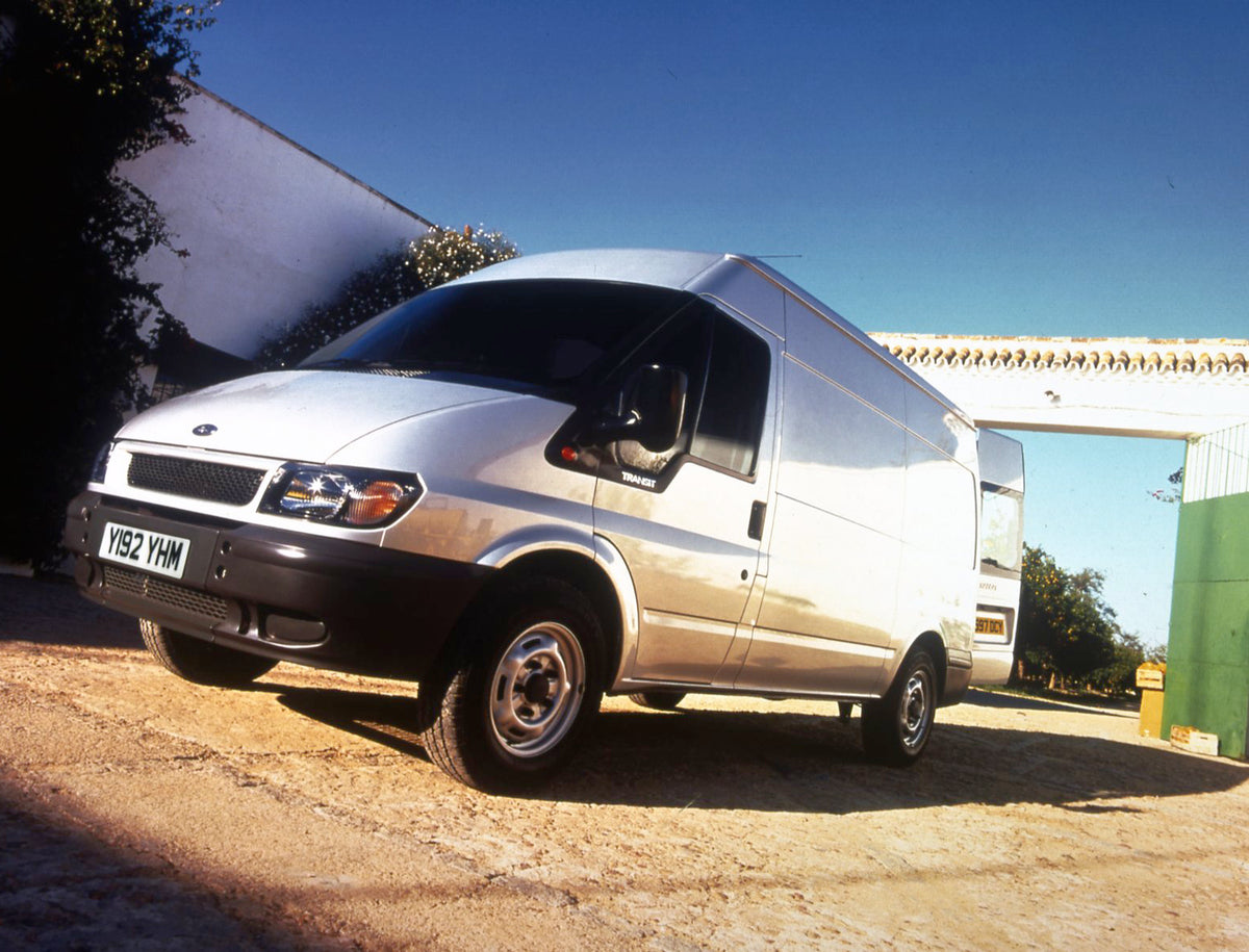 This archival image documents the 2001 Ford Transit Mark IV low view near scenic archway and is preserved in the Ford Heritage Vault as part of Ford Motor Company's historic photographic archive. Free for personal, non-commercial use. Ford Heritag...