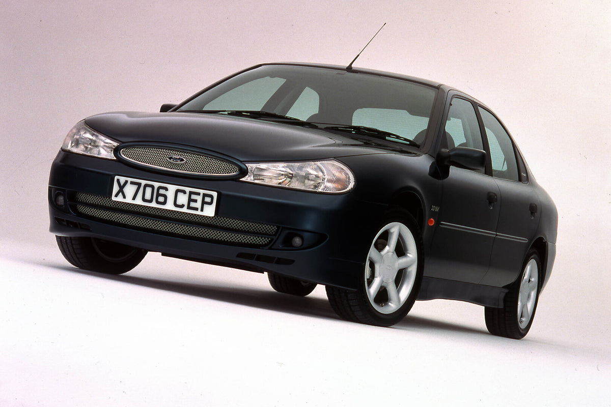 This archival image documents the 2000 Ford Mondeo Zetec-S in studio 2000-355-31 and is preserved in the Ford Heritage Vault as part of Ford Motor Company's historic photographic archive. Free for personal, non-commercial use. Ford Heritage Vault ...