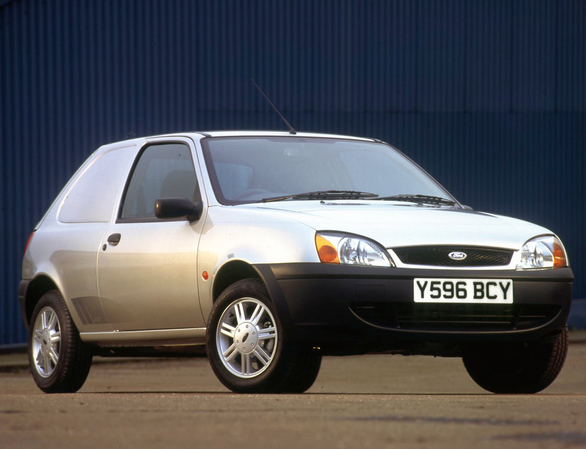 This archival image documents the 2001 Ford Fiesta Mark V XRV van in front of blue wall and is preserved in the Ford Heritage Vault as part of Ford Motor Company's historic photographic archive. Free for personal, non-commercial use. Ford Heritage...
