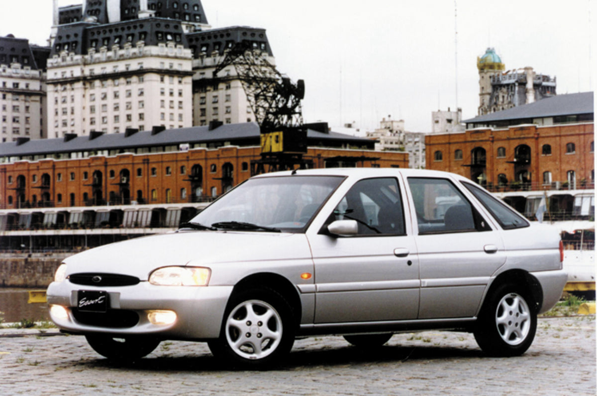 This archival image documents the 1999 Ford Escort and is preserved in the Ford Heritage Vault as part of Ford Motor Company's historic photographic archive. Free for personal, non-commercial use. Ford Heritage Vault reference AR-2008-8.1.2.7056.