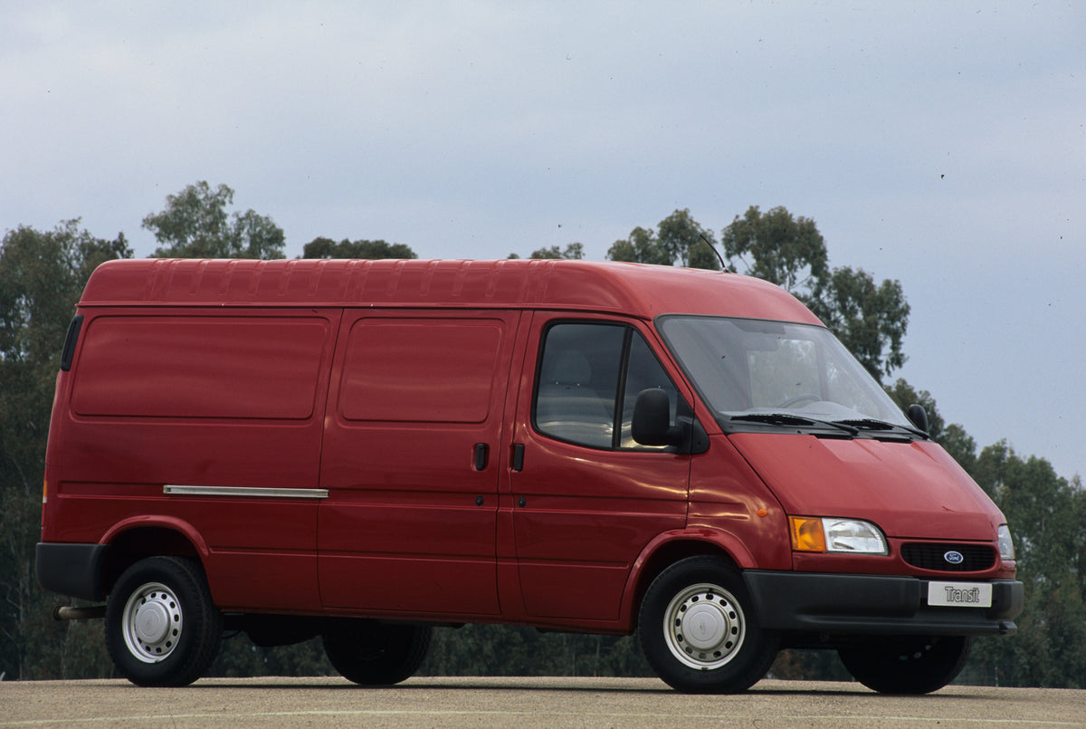 This archival image documents the 1995 Ford Transit Mark III with scenic trees and is preserved in the Ford Heritage Vault as part of Ford Motor Company's historic photographic archive. Free for personal, non-commercial use. Ford Heritage Vault re...