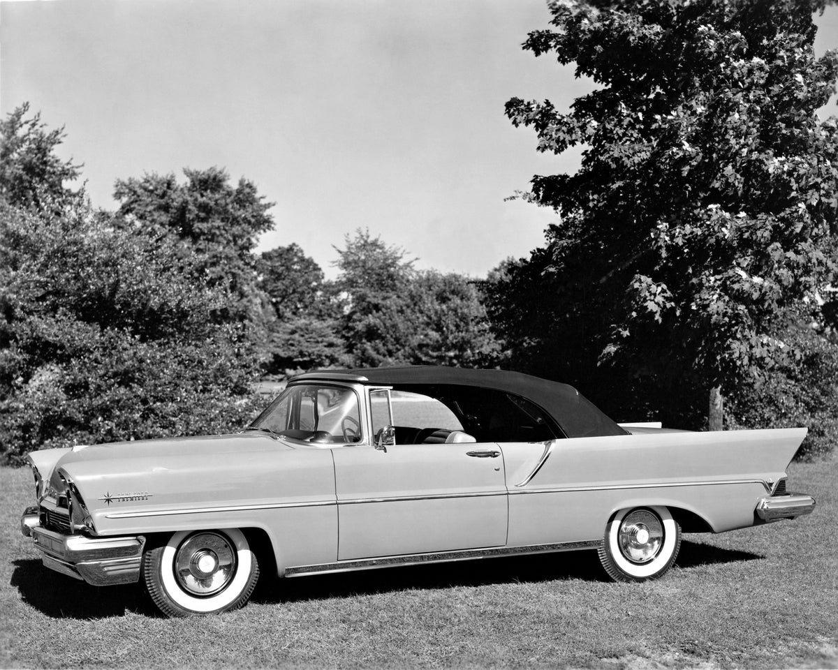 This archival image documents the 1957 Lincoln Premiere convertible and is preserved in the Ford Heritage Vault as part of Ford Motor Company's historic photographic archive. Free for personal, non-commercial use. Ford Heritage Vault reference AR-...