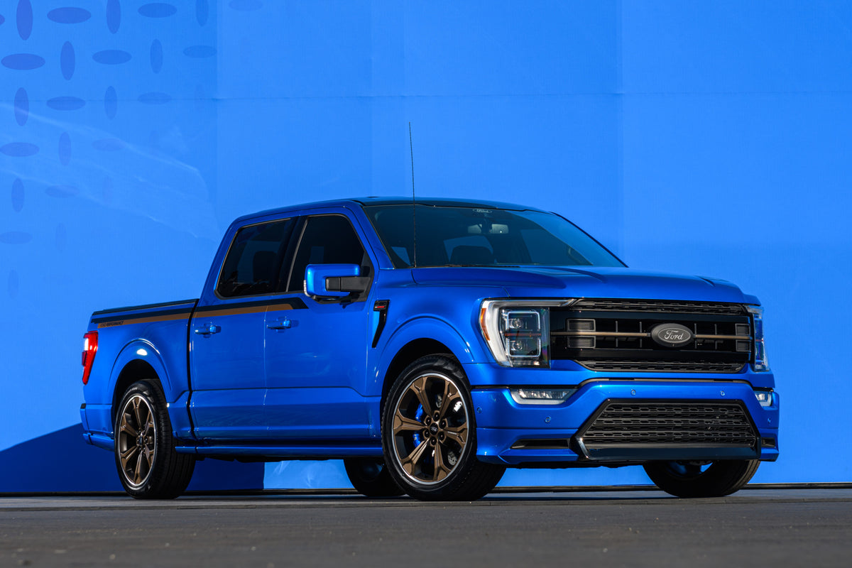 This archival image documents the 2021 Ford F-150 in studio MS and is preserved in the Ford Heritage Vault as part of Ford Motor Company's historic photographic archive. Free for personal, non-commercial use. Ford Heritage Vault reference AR-2008-...