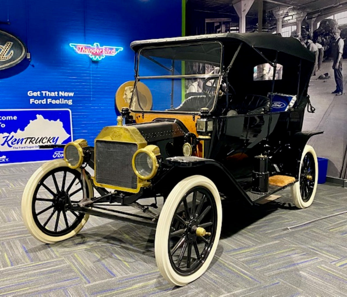 This archival image documents the 2003 Ford Model T-100 - Replica 1914 Model T and is preserved in the Ford Heritage Vault as part of Ford Motor Company's historic photographic archive. Free for personal, non-commercial use. Ford Heritage Vault re...