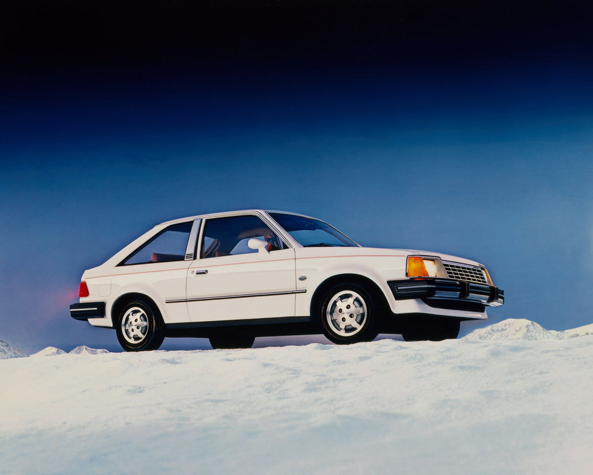 This archival image documents the 1981 Ford Escort and is preserved in the Ford Heritage Vault as part of Ford Motor Company's historic photographic archive. Free for personal, non-commercial use. Ford Heritage Vault reference AR-2008-8.1.2.6723.