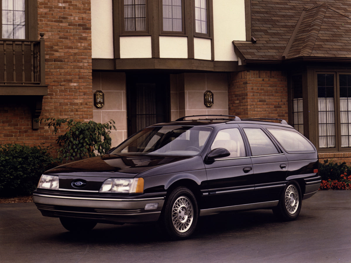 This archival image documents the 1986 Ford Taurus GL Wagon and is preserved in the Ford Heritage Vault as part of Ford Motor Company's historic photographic archive. Free for personal, non-commercial use. Ford Heritage Vault reference AR-2008-8.1...