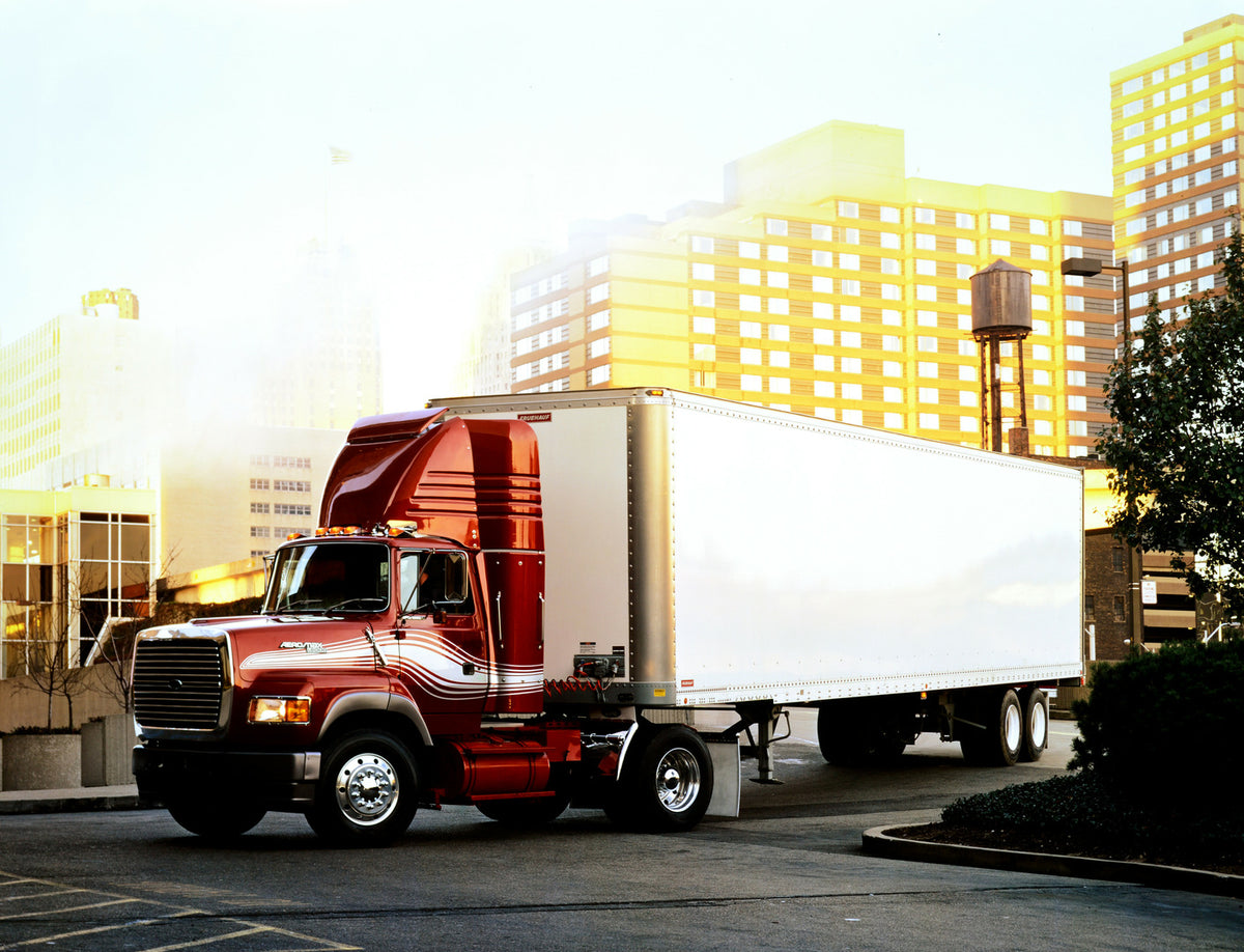 This archival image documents the 1991 Ford Aeromax L-8000 and is preserved in the Ford Heritage Vault as part of Ford Motor Company's historic photographic archive. Free for personal, non-commercial use. Ford Heritage Vault reference AR-2001-94-2...