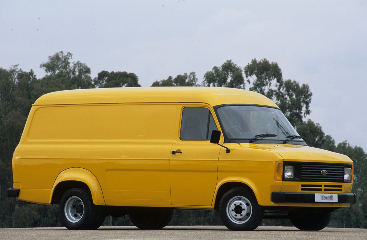 This archival image documents the 1978 Ford Transit Mark II with scenic trees and is preserved in the Ford Heritage Vault as part of Ford Motor Company's historic photographic archive. Free for personal, non-commercial use. Ford Heritage Vault ref...