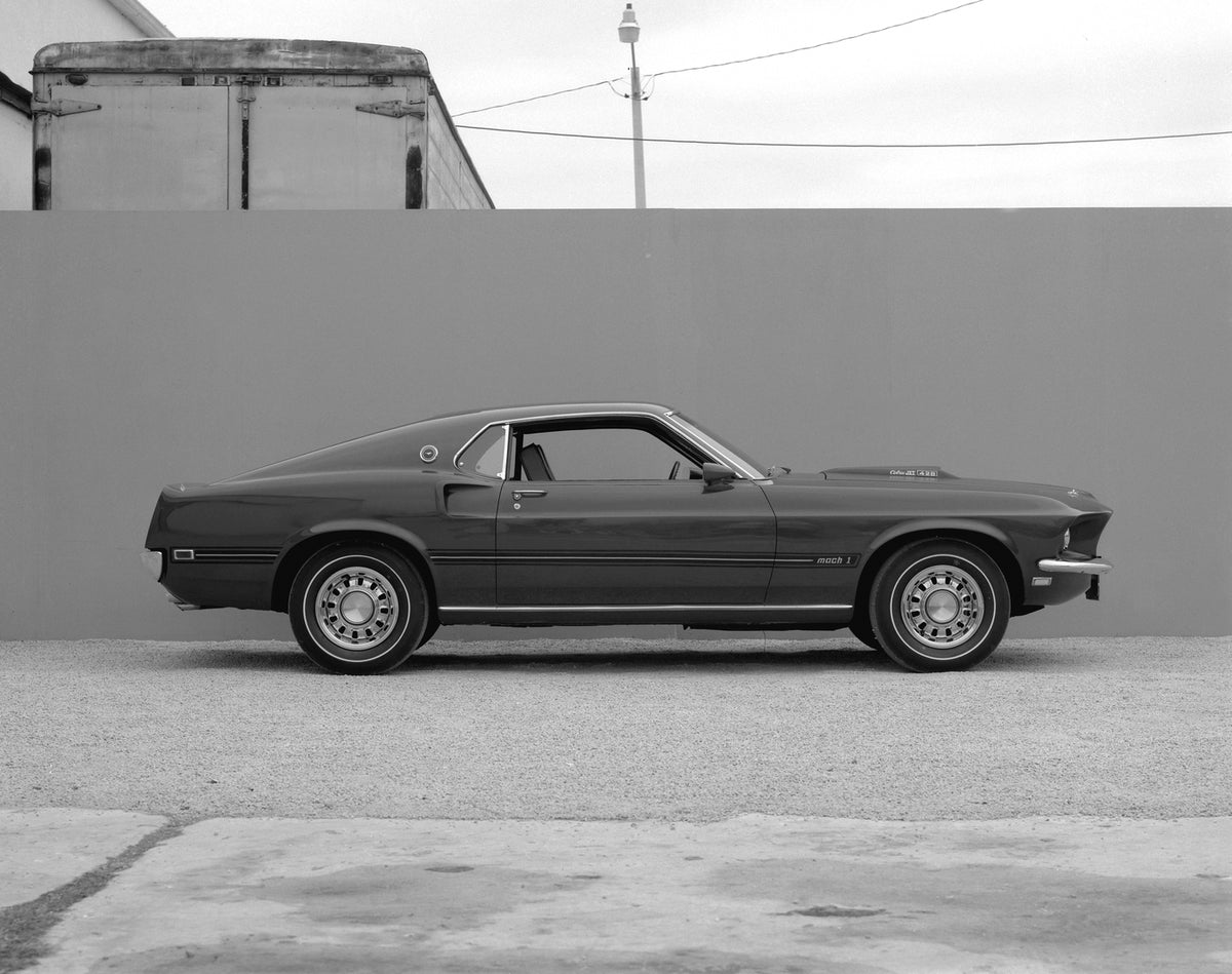This archival image documents the 1969 Ford Mustang Mach 1 fastback and is preserved in the Ford Heritage Vault as part of Ford Motor Company's historic photographic archive. Free for personal, non-commercial use. Ford Heritage Vault reference AR-...