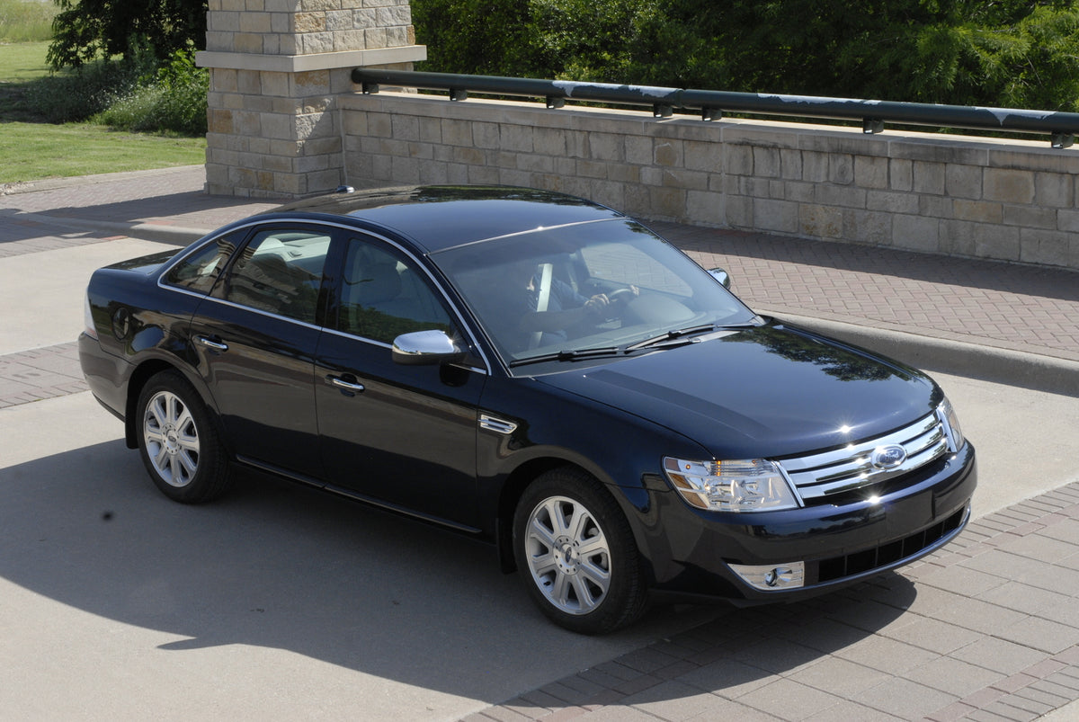 This archival image documents the 2010 Ford Taurus scenic road and is preserved in the Ford Heritage Vault as part of Ford Motor Company's historic photographic archive. Free for personal, non-commercial use. Ford Heritage Vault reference AR-2008-...