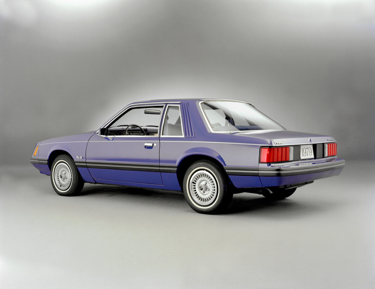 This archival image documents the 1979 Ford Mustang coupe and is preserved in the Ford Heritage Vault as part of Ford Motor Company's historic photographic archive. Free for personal, non-commercial use. Ford Heritage Vault reference AR-2008-8.1.4...