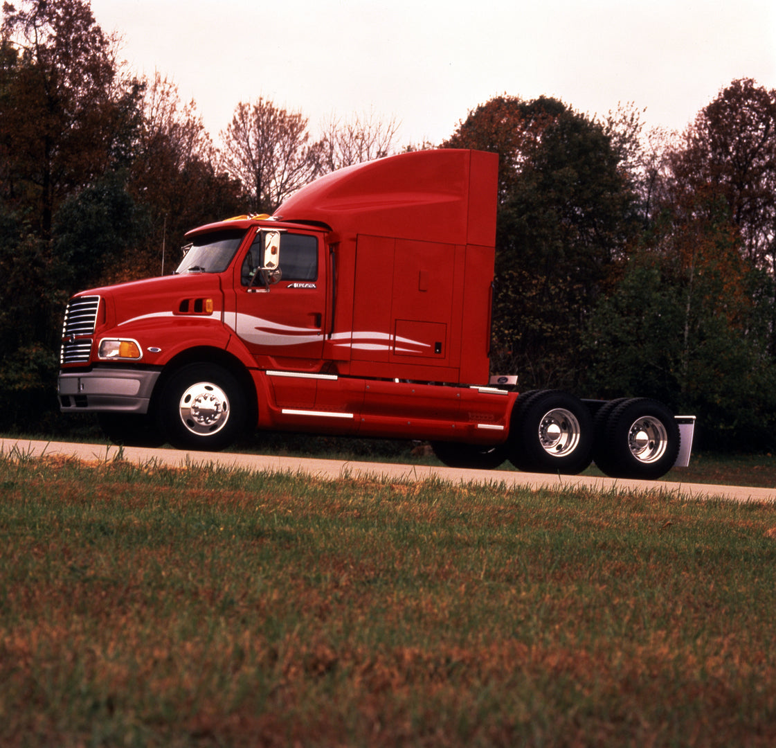 This archival image documents the 1997 Ford Aeromax Heavy Truck sleeper and is preserved in the Ford Heritage Vault as part of Ford Motor Company's historic photographic archive. Free for personal, non-commercial use. Ford Heritage Vault reference...