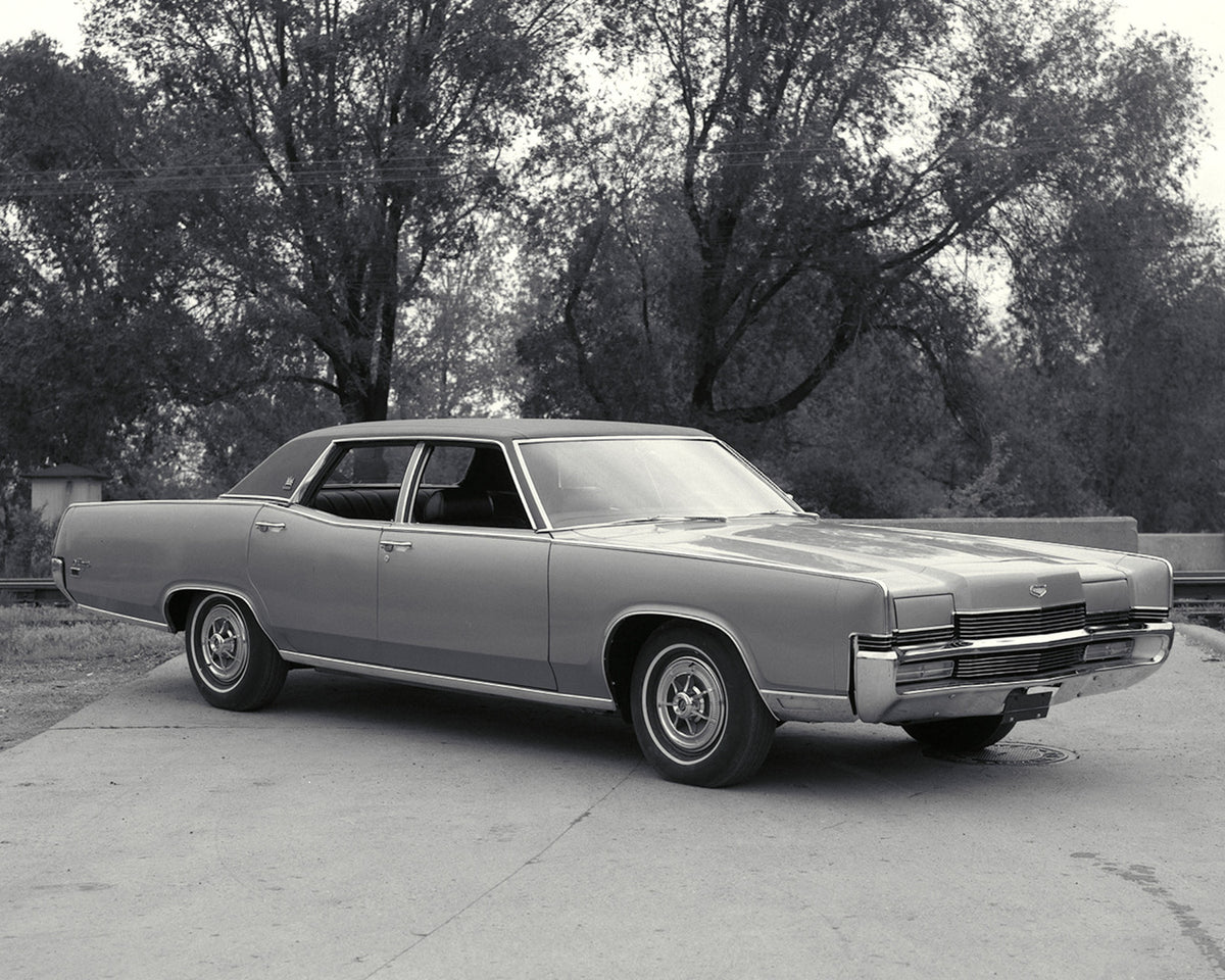 This archival image documents the 1969 Mercury Marquis Brougham Four-Door In The Park and is preserved in the Ford Heritage Vault as part of Ford Motor Company's historic photographic archive. Free for personal, non-commercial use. Ford Heritage V...