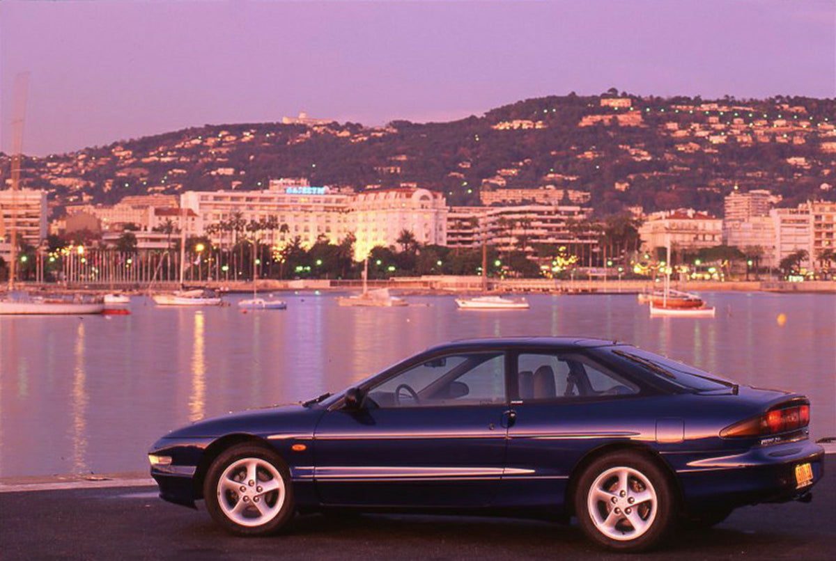 This archival image documents the 1994 Ford Probe Mark II with skyline in background in Nice, France and is preserved in the Ford Heritage Vault as part of Ford Motor Company's historic photographic archive. Free for personal, non-commercial use. ...