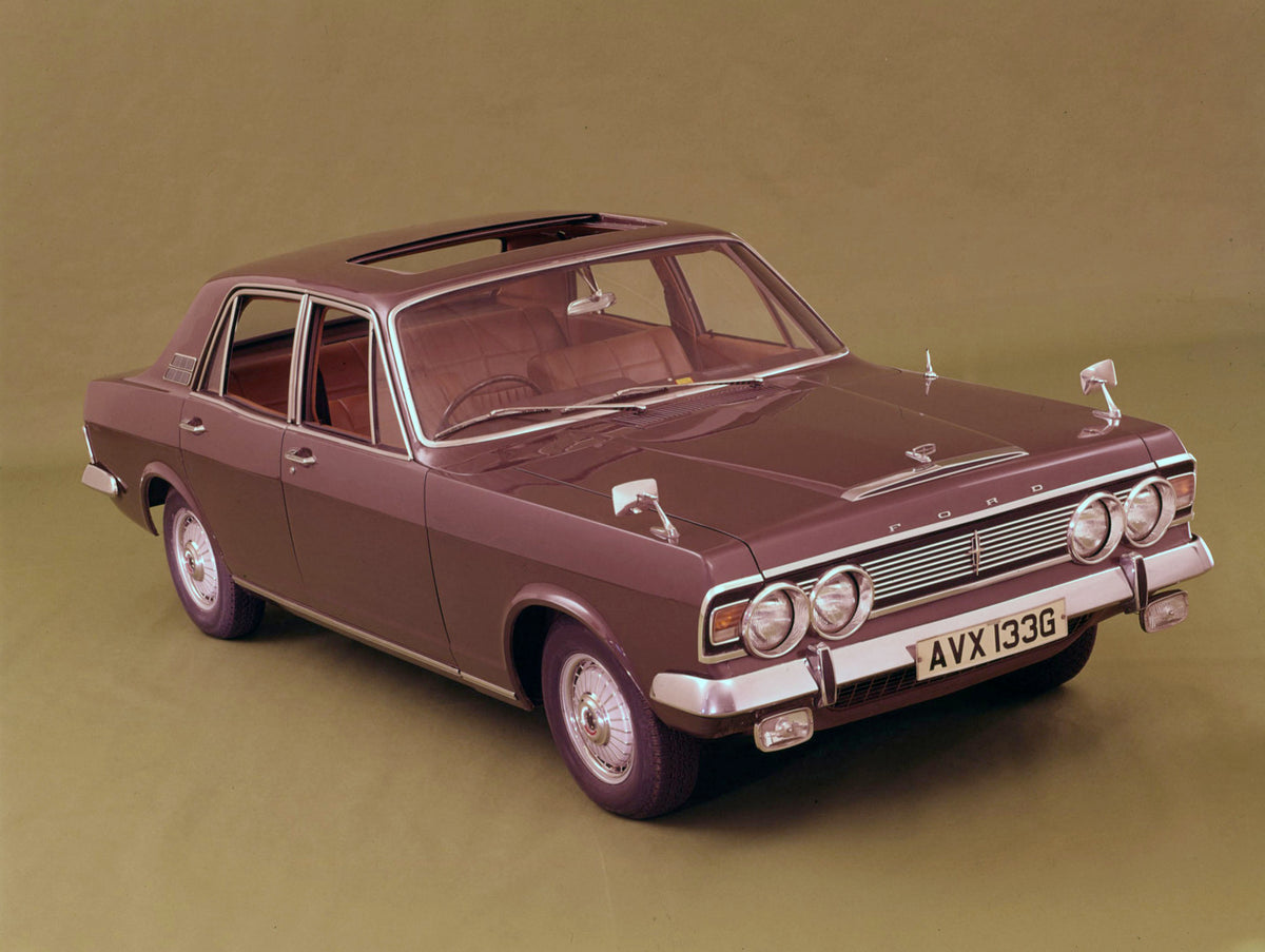 This archival image documents the 1968 Ford Zodiac Mark IV Executive annual report picture in studio and is preserved in the Ford Heritage Vault as part of Ford Motor Company's historic photographic archive. Free for personal, non-commercial use. ...