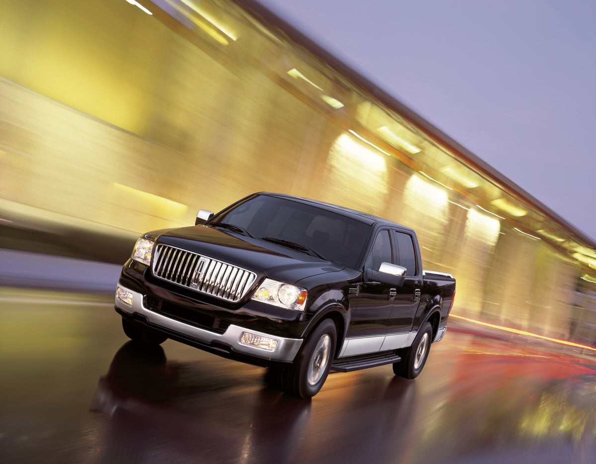 This archival image documents the 2006 Lincoln Mark LT and is preserved in the Ford Heritage Vault as part of Ford Motor Company's historic photographic archive. Free for personal, non-commercial use. Ford Heritage Vault reference AR-2008-8.1.1.1318.