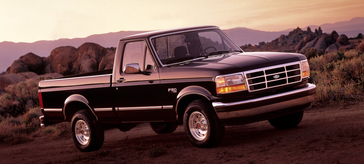 This archival image documents the 1994 Ford F150 XLT and is preserved in the Ford Heritage Vault as part of Ford Motor Company's historic photographic archive. Free for personal, non-commercial use. Ford Heritage Vault reference AR-2008-8.1.4.766.