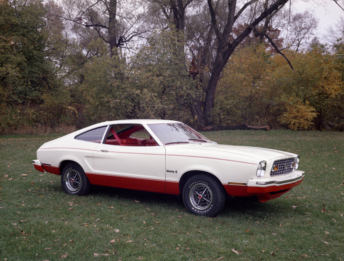 This archival image documents the 1976 Ford Mustang II 2 plus 2 and is preserved in the Ford Heritage Vault as part of Ford Motor Company's historic photographic archive. Free for personal, non-commercial use. Ford Heritage Vault reference AR-2008...