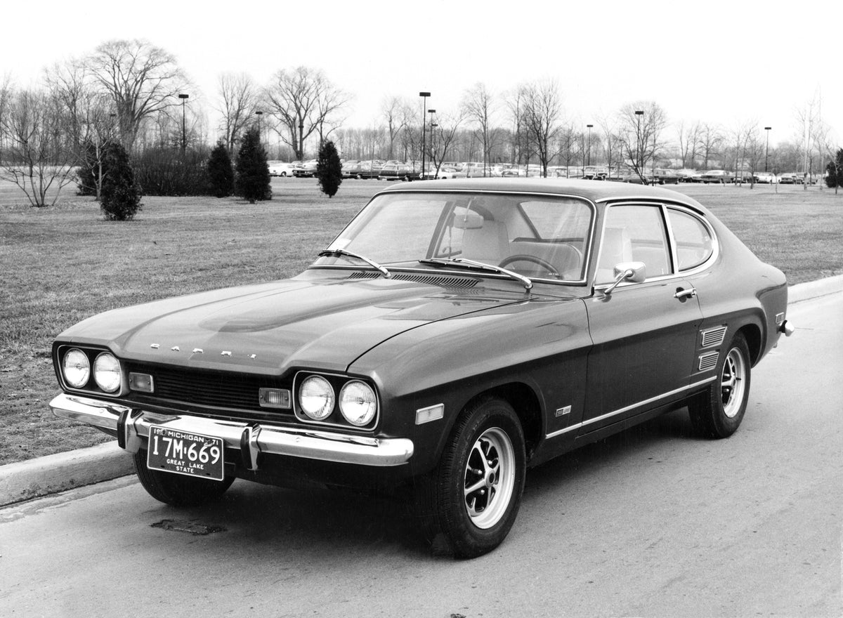 This archival image documents the 1971 Mercury Capri with Parking Lot in Background and is preserved in the Ford Heritage Vault as part of Ford Motor Company's historic photographic archive. Free for personal, non-commercial use. Ford Heritage Vau...