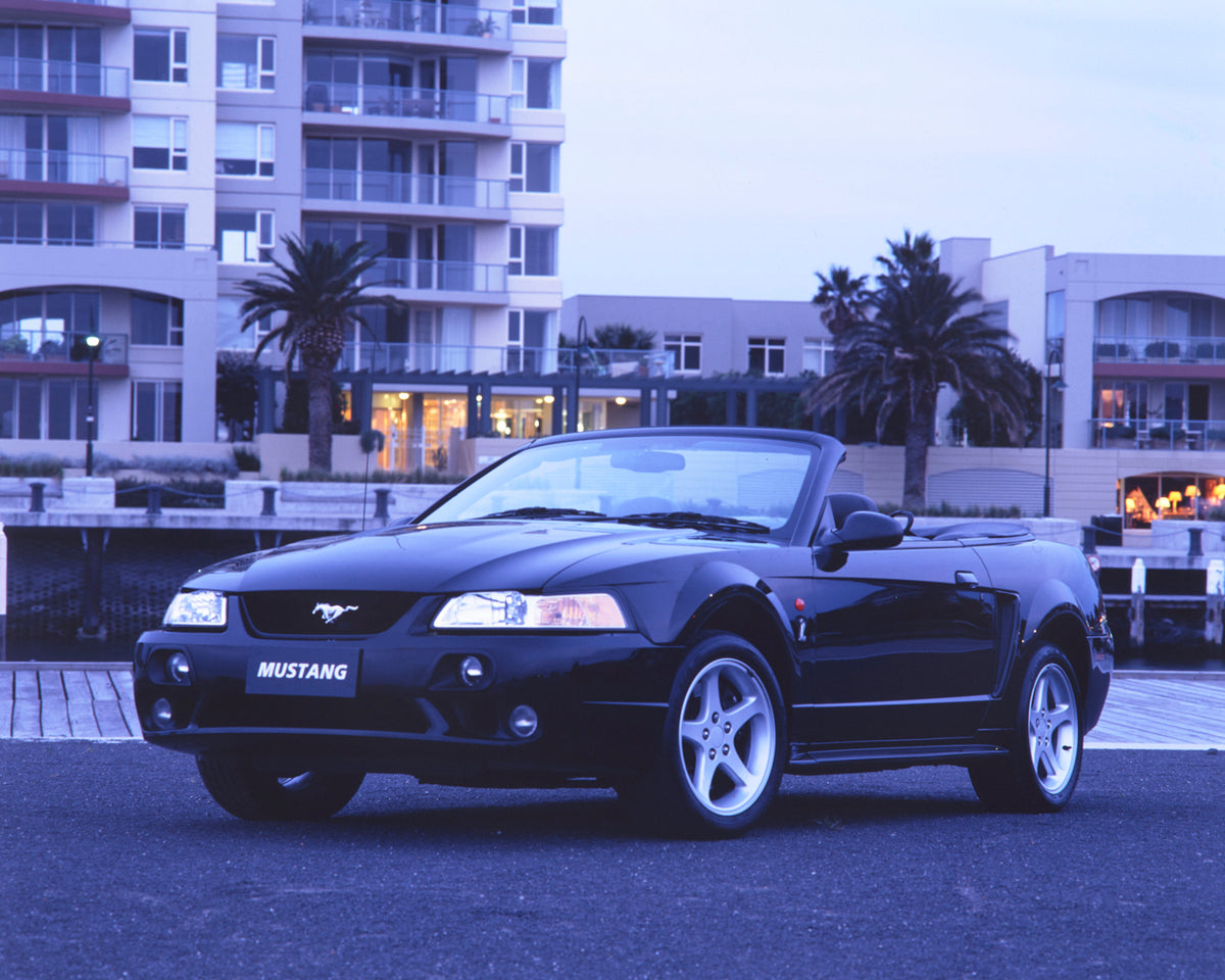 This archival image documents the 2001 Ford Mustang Cobra Convertible Passenger Side Front End View by the Waterfront FAP-2011-3 and is preserved in the Ford Heritage Vault as part of Ford Motor Company's historic photographic archive. Free for pe...