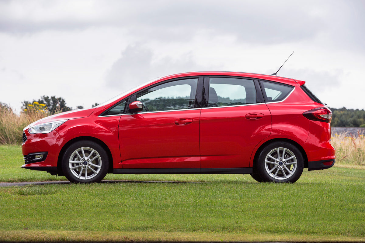 This archival image documents the 2015 Ford C-Max Mark II side view on scenic road and is preserved in the Ford Heritage Vault as part of Ford Motor Company's historic photographic archive. Free for personal, non-commercial use. Ford Heritage Vaul...
