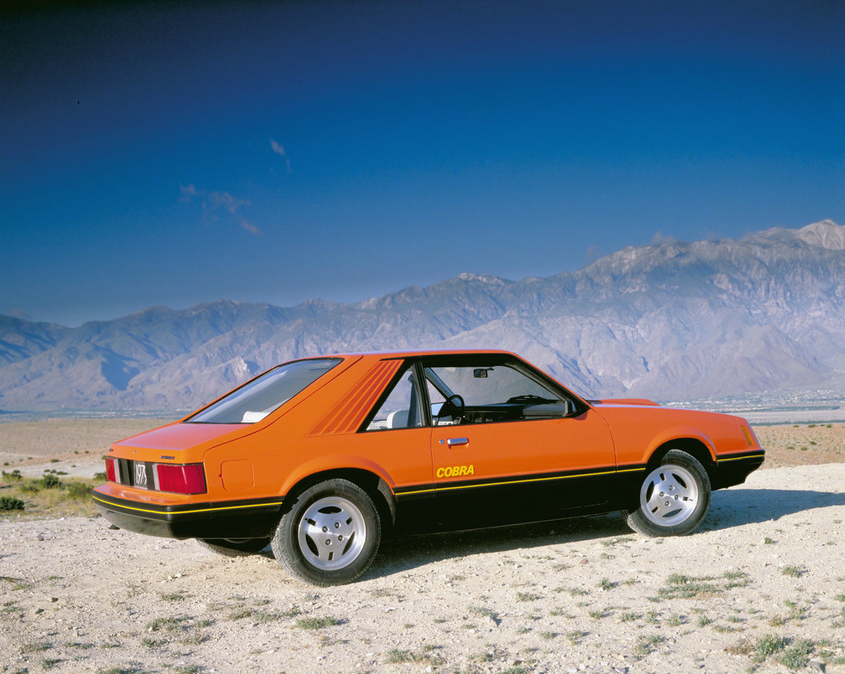 This archival image documents the 1979 Ford Mustang Cobra and is preserved in the Ford Heritage Vault as part of Ford Motor Company's historic photographic archive. Free for personal, non-commercial use. Ford Heritage Vault reference AR-2008-8.1.4...