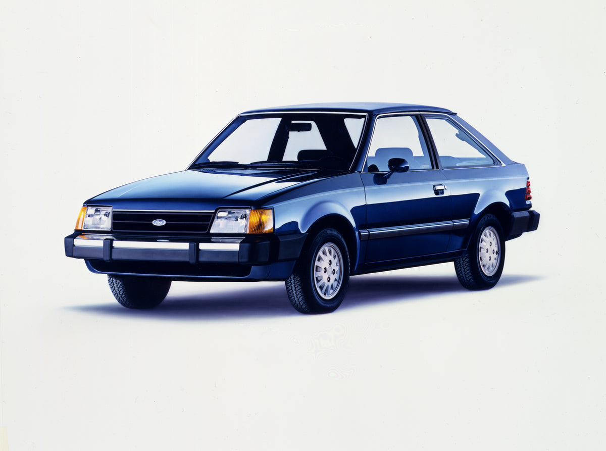 This archival image documents the 1986 Ford Escort and is preserved in the Ford Heritage Vault as part of Ford Motor Company's historic photographic archive. Free for personal, non-commercial use. Ford Heritage Vault reference AR-2008-8.1.2.6754.