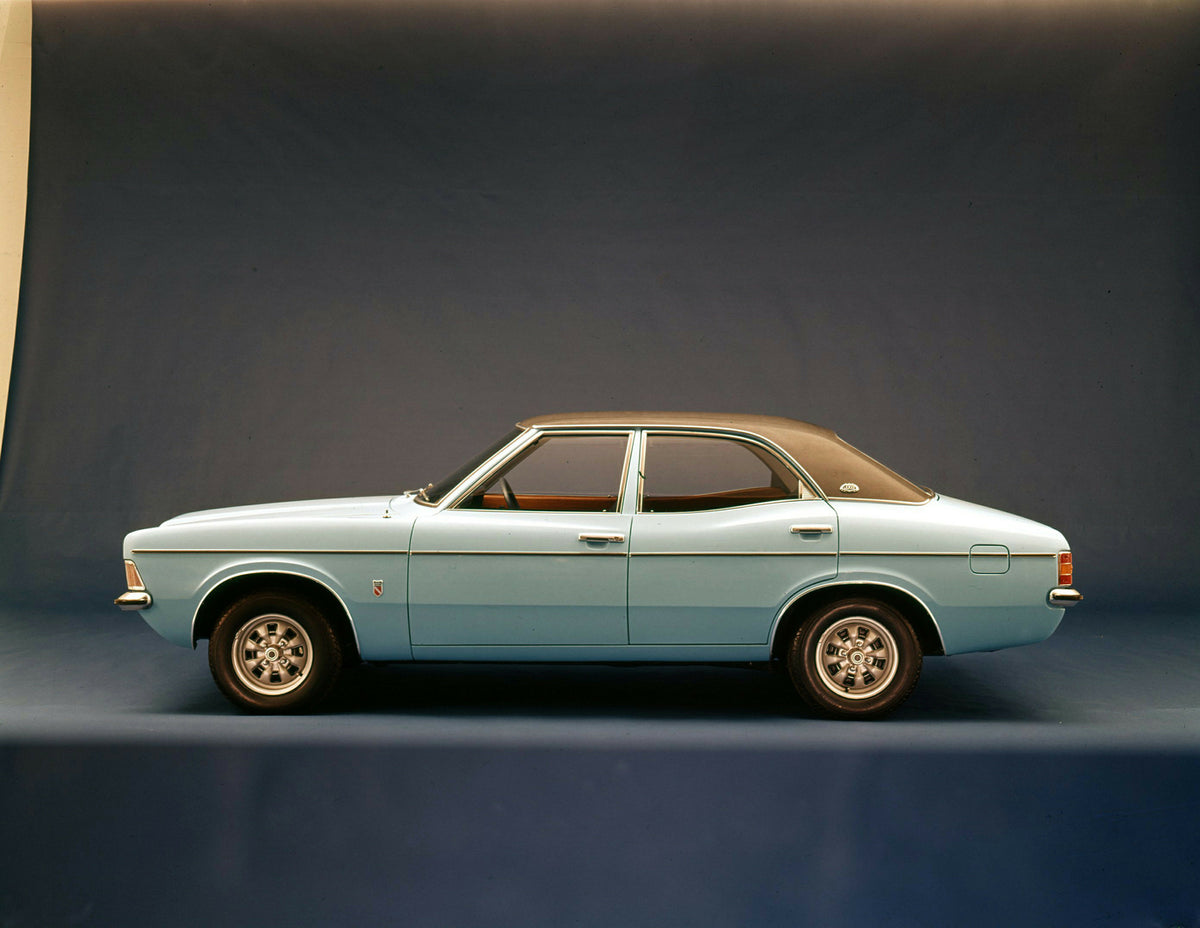 This archival image documents the 1973 Ford Taunus side view in studio and is preserved in the Ford Heritage Vault as part of Ford Motor Company's historic photographic archive. Free for personal, non-commercial use. Ford Heritage Vault reference ...