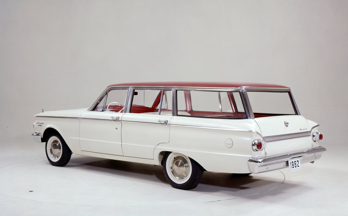 This archival image documents the 1962 Mercury Comet station wagon with Red Roof and is preserved in the Ford Heritage Vault as part of Ford Motor Company's historic photographic archive. Free for personal, non-commercial use. Ford Heritage Vault ...