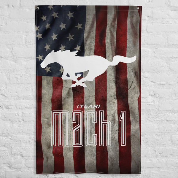 MACH 1 Custom US Wall Flag