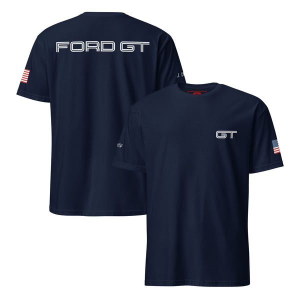 FORD GT Custom US Flag T-Shirt
