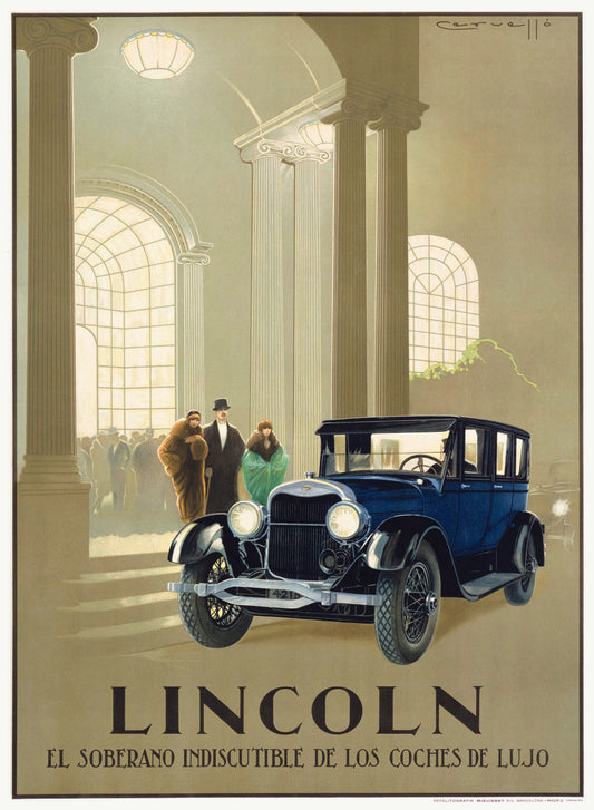 Lincoln El Soberano Indiscutibile de los Coshes de Lujo Touring Poster 0000-0232